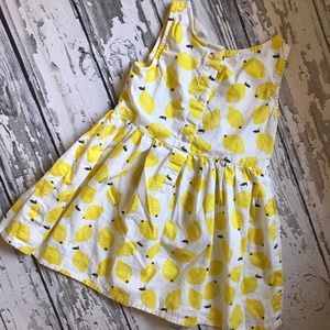 H&M summer dress lemon print